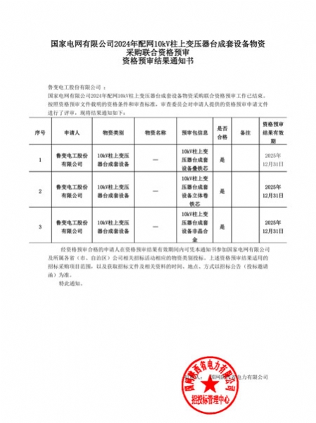 魯變電工股份有限公司